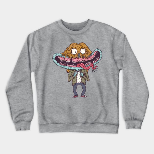 Larry Big-mouth Crewneck Sweatshirt by hex